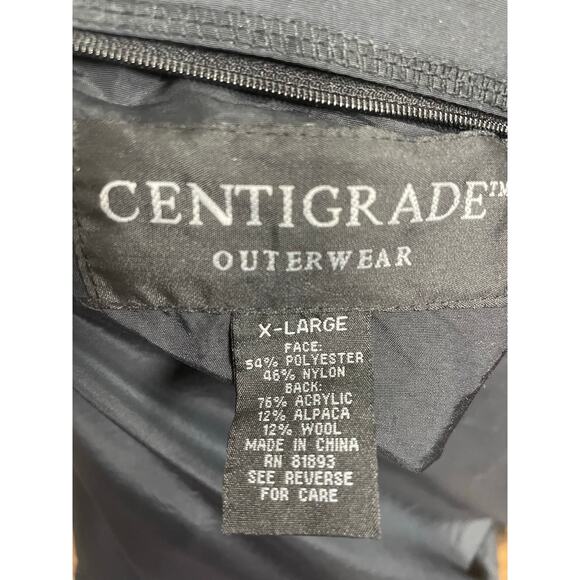 EUC - Centigrade Reversible Gray Herringbone Wool Blend Jacket - Picture 6 of 7